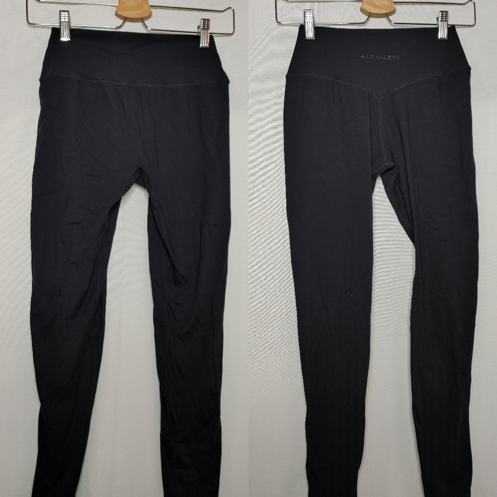 Alphalette ALPHALUX WONDER LEGGING 27" Double Brushed High Waist Black S or M